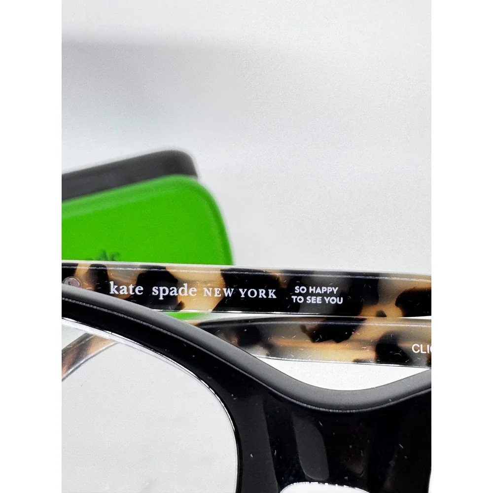 Kate Spade Clio/G 807 Eyeglasses Frames 52-16-140 Black Tortoise Womens